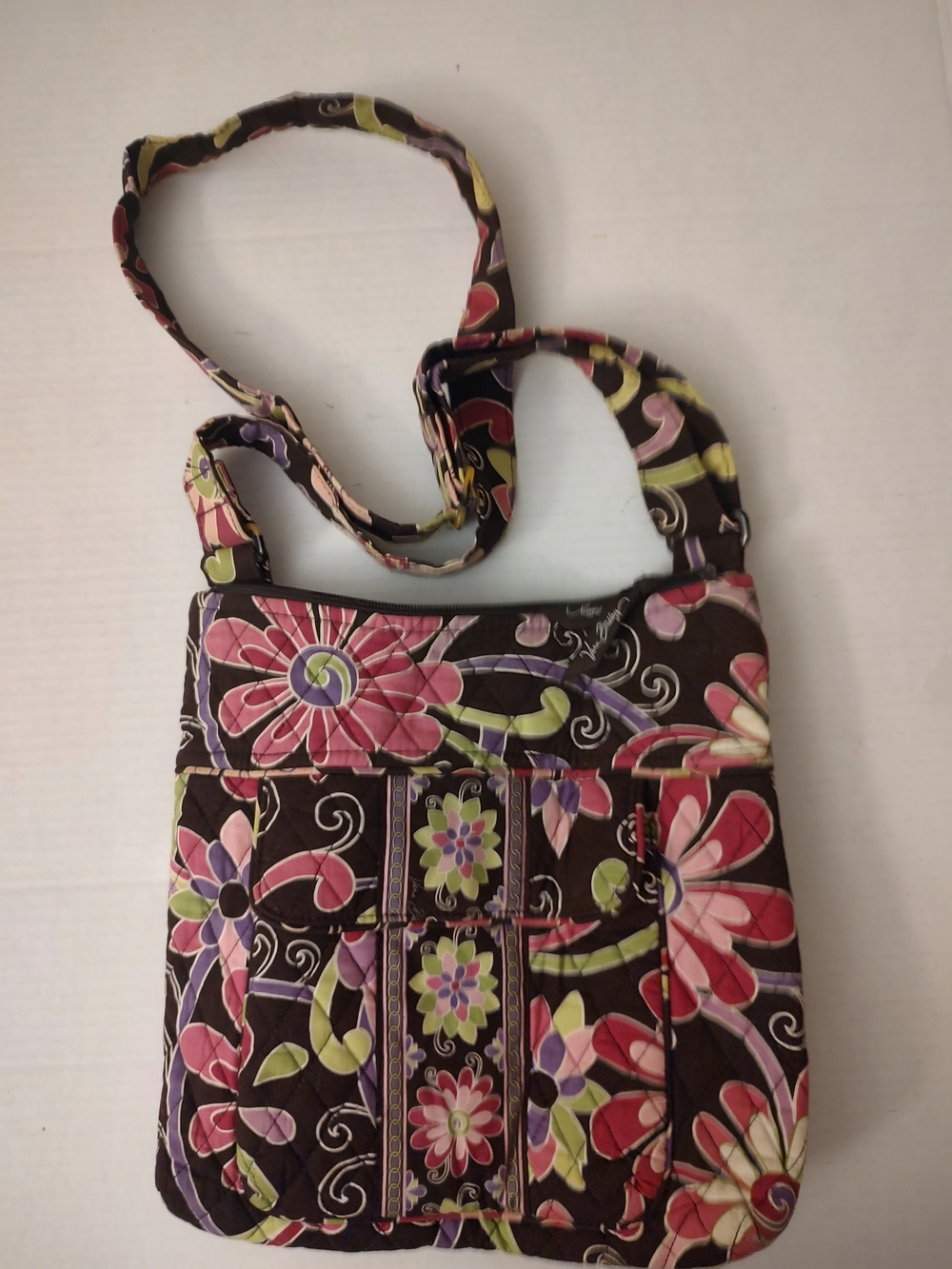 Retired Vera Bradley Quilted Hipster Crossbody Bag